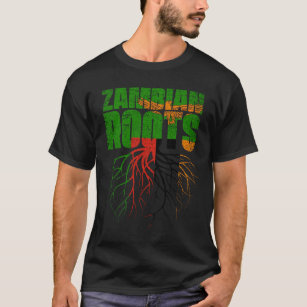 Zambian Roots Zambia Heritage Flag T-Shirt