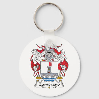 Zamorano Family Crest Key Ring
