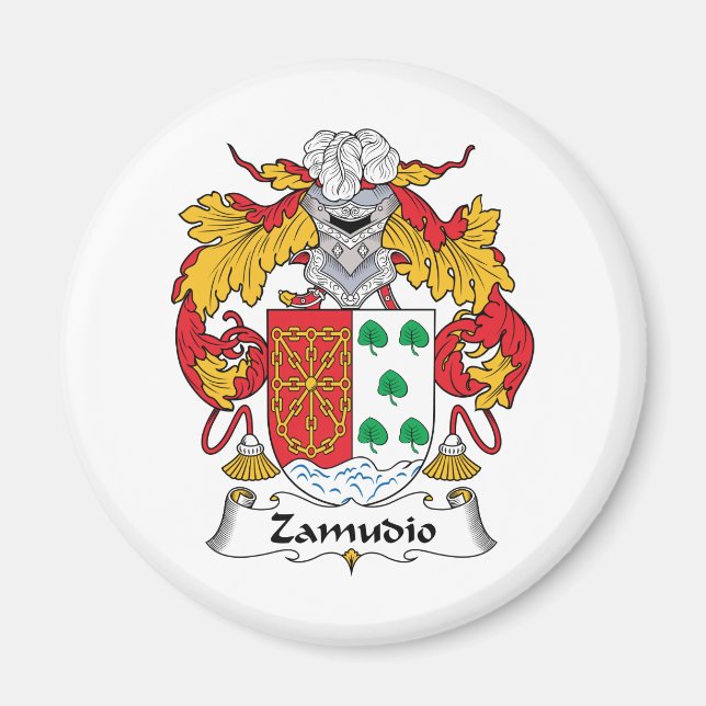 Zamudio Family Crest Magnet (Front)