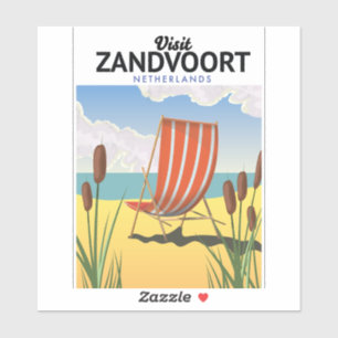 Zandvoort Netherlands travel poster