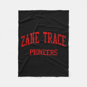Zane Trace High School Hs Chillicothe Oh Vintage S Fleece Blanket