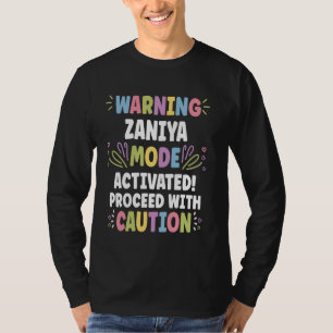 ZANIYA Personalised Name Funny Cute Custom ZANIYA T-Shirt