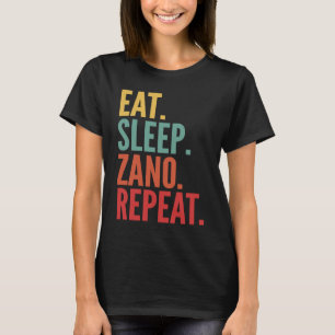 Zano Crypto Eat Sleep Zano Repeat T-Shirt
