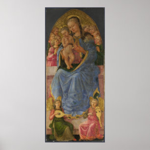 Zanobi Machiavelli The Virgin and Child Poster