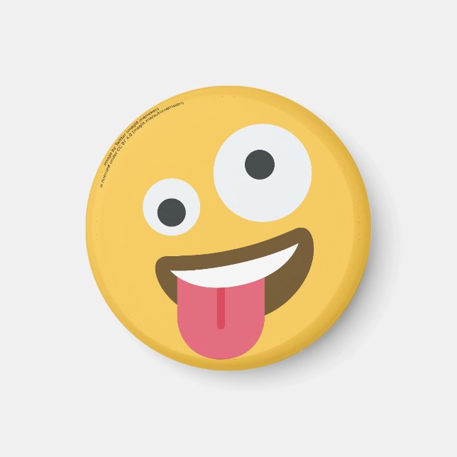 Zany Face Emoji  Magnet (Front)