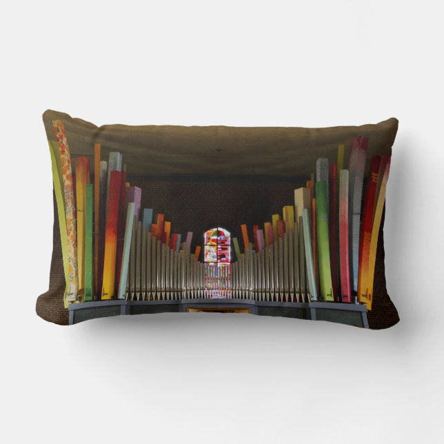 Zany organ pipes lumbar pillow (Front)