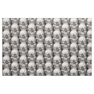 ZANY SKULL PRINT FABRIC