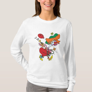 Zany Woman Running Clown T-Shirt