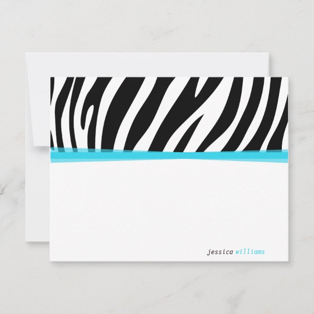 Zany Zebra Card (Front)