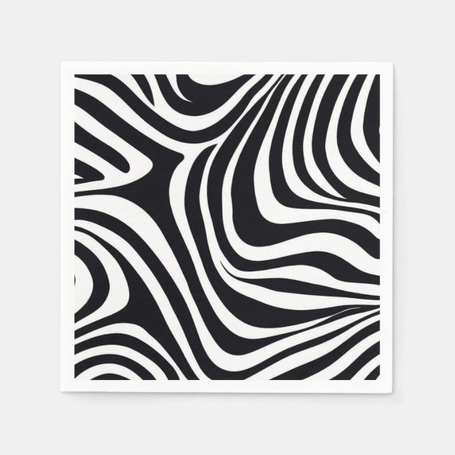 Zany Zebra Zest Napkin (Front)