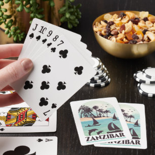 Zanzibar Africa Retro Vintage Travel Playing Cards