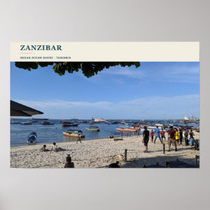 Zanzibar Indian Ocean Shore Poster