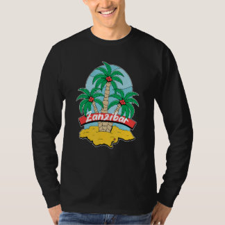 Zanzibar Palm Beach Surfing Souvenir Beach Vacatio T-Shirt
