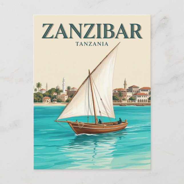 Zanzibar, Stone Town, Unguja Postcard (Front)
