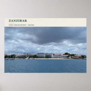 Zanzibar Stone Town Waterfront Poster