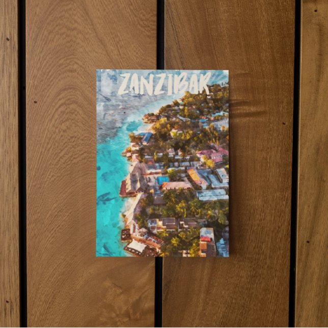 Zanzibar Tansania Ocean View Travel Postcard (Zanzibar Tansania Souvenir Postcard)