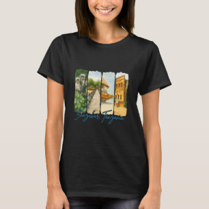 Zanzir Tanzania Traveling Trip Brushstroke Souveni T-Shirt