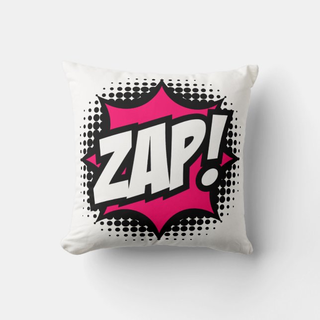 ZAP! Comic Book Style Cushion (Front)