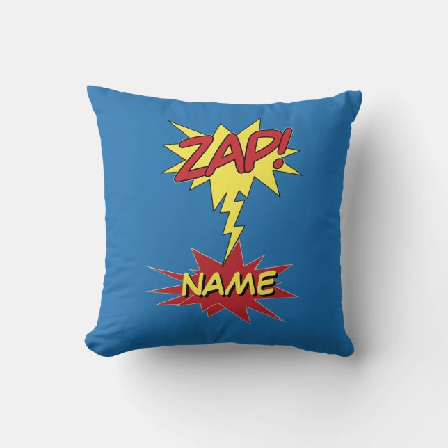 ZAP! custom throw pillow (Front)