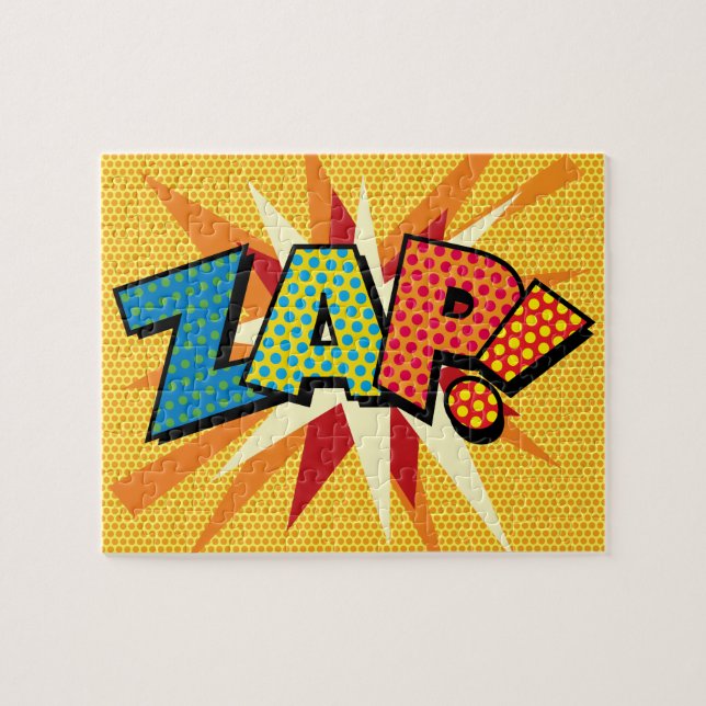 ZAP Fun Retro Comic Book Pop Art Jigsaw Puzzle (Horizontal)