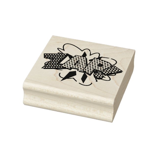 ZAP Fun Retro Comic Book Pop Art Rubber Stamp (Stamp)