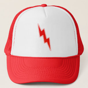 Zap – Red Lightning Bolt Trucker Hat