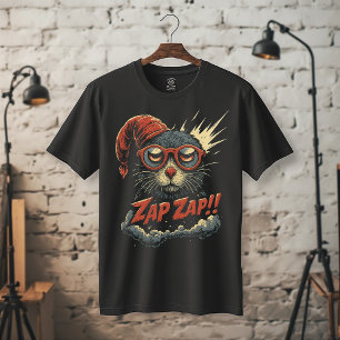 Zap Zap!! Funny Retro Critter Cartoon   Bold Comic T-Shirt