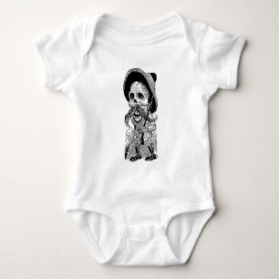 Zapatista  Calavera. c. early 1900's. Mexico. Baby Bodysuit