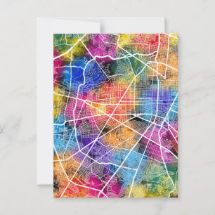 Zapopan Mexico City Map Postcard