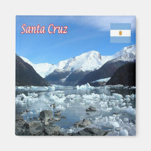 zAR020 LOS GLACIARES N.P. Santa Cruz, Fridge Magnet