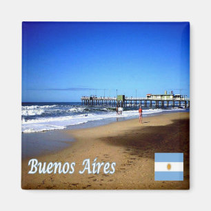zAR037 BUENOS AIRES, Pinamar, Argentina, Fridge Magnet