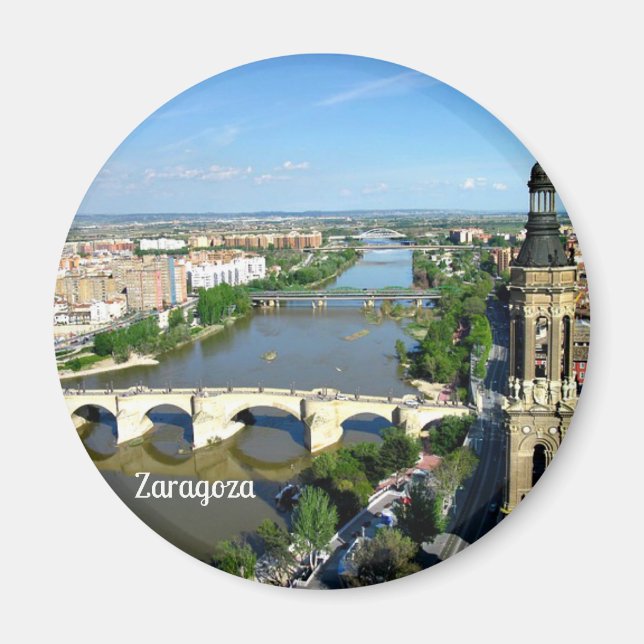 Zaragoza, Aragon, Spain Magnet (Front)