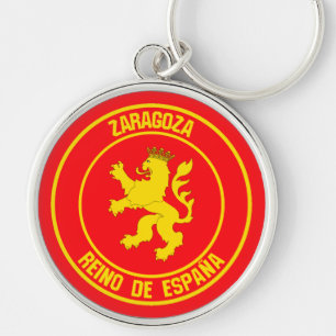 Zaragoza Round Emblem Key Ring