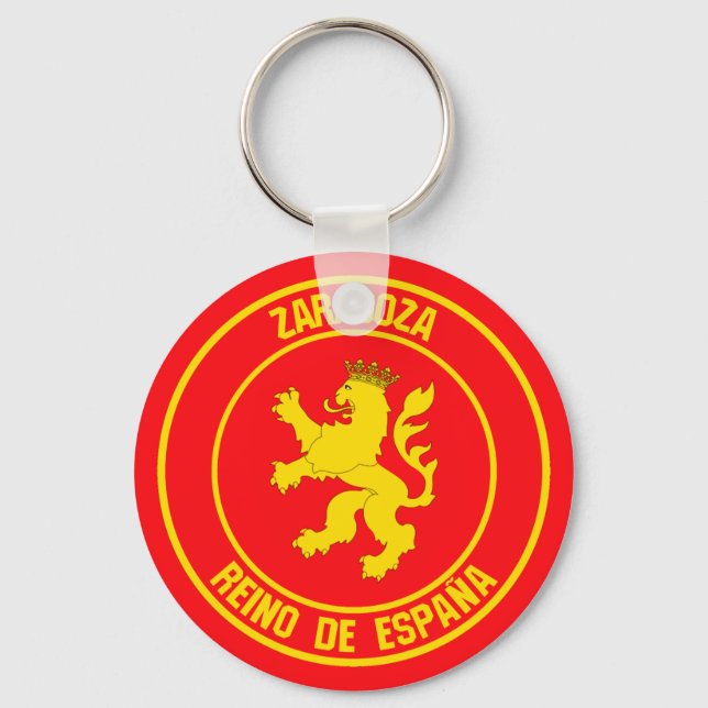 Zaragoza Round Emblem Key Ring (Front)