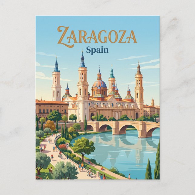 Zaragoza, Spain Postcard (Front)