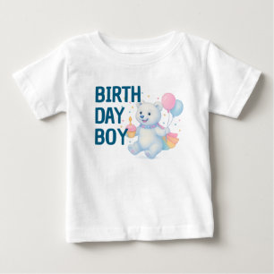 Zarah Dancing Polar Bear • 1st Birthday Boy Baby  T-Shirt