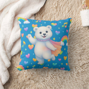 Zarah the Dancing Polar Bear — Ornimant Cushion