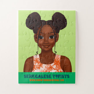 Zara's Wash Day-Senegalese Twists Puzzle11X14 30pc Jigsaw Puzzle