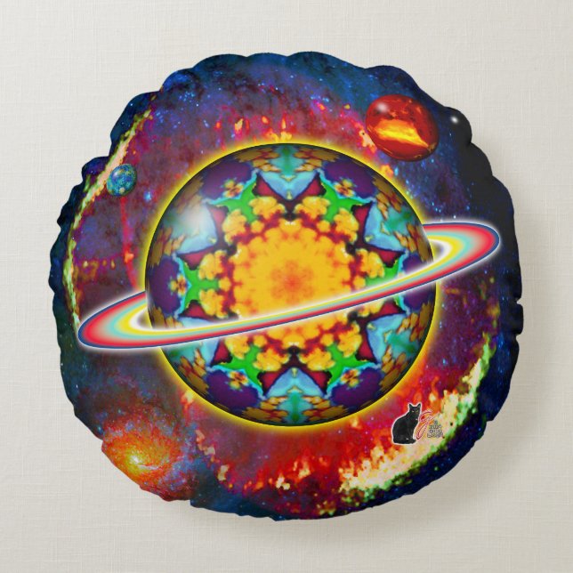 Zargon Orbz Round Pillow (Front)