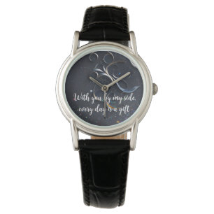 Zarte Ornamente in blau Watch