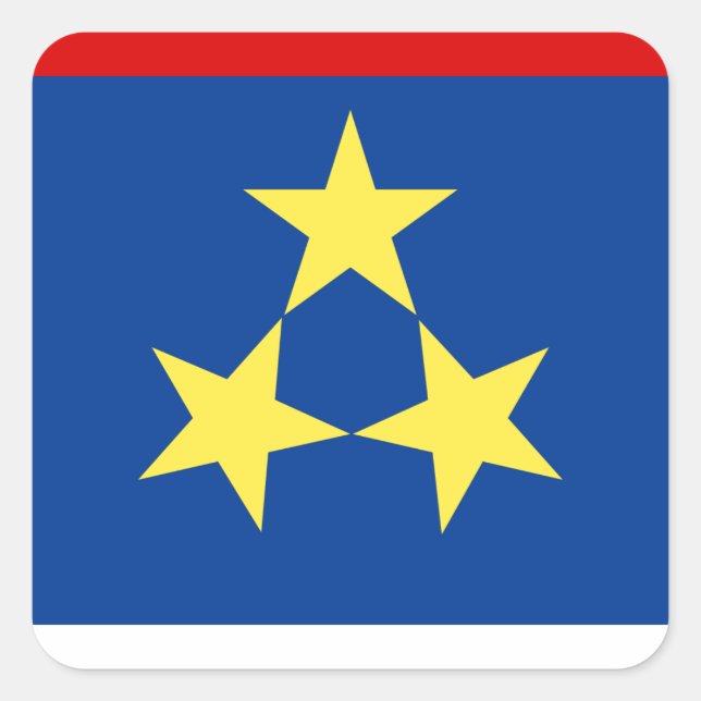 Zastava Vojvodine, Vojvodina flag Square Sticker (Front)