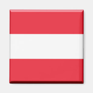 zAT001 AUSTRIAN FLAG, Austria, Fridge Magnet
