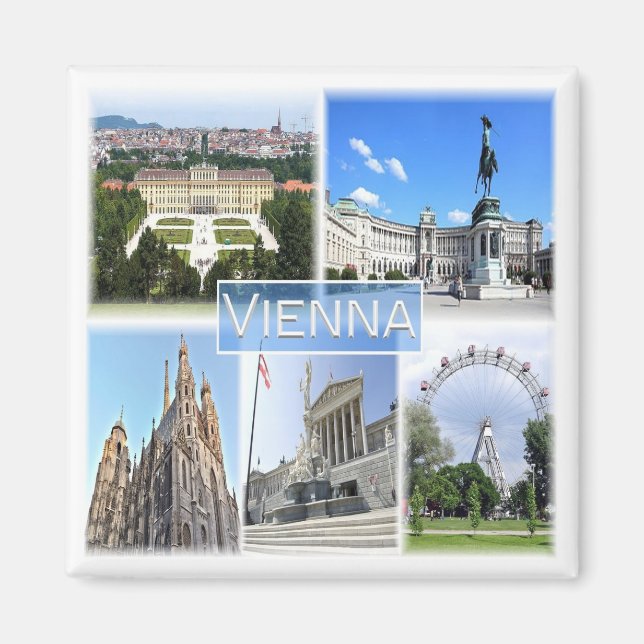 zAT005 VIENNA, Austria, Europe, Fridge Magnet (Front)