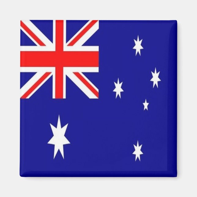 zAU002 AUSTRALIAN FLAG, Oceania, Fridge Magnet (Front)