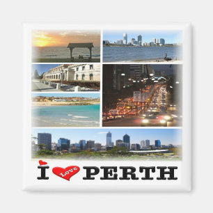 zAU013 PERTH, Australia, Oceania, Fridge Magnet