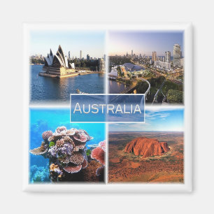 zAU015 AUSTRALIA, Mosaic, Oceania, Fridge Magnet