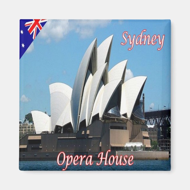 zAU033 SYDNEY, OPERA HOUSE, Australia, Fridge Magnet (Front)
