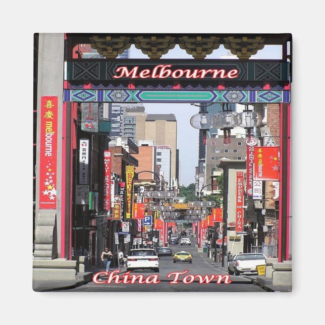 zAU060  MELBOURNE, China Town, Australia, Fridge   Magnet (Front)