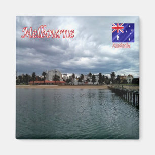 zAU070 MELBOURNE, Australia, Oceania Fridge Magnet