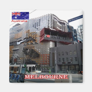 zAU076 MELOURNE City, Australia, Oceania, Fridge Magnet